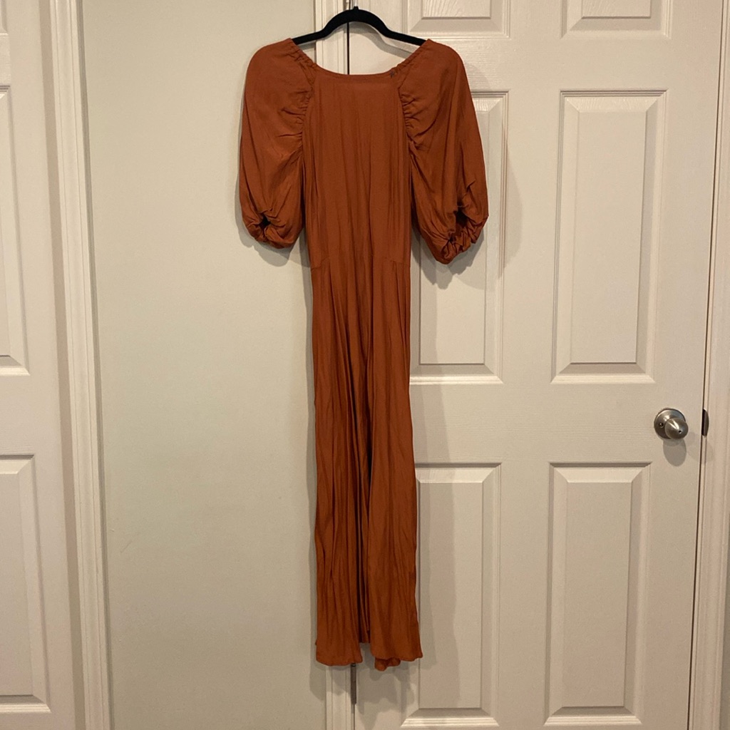 A New Day Ankle Length Orange Dress